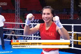 Boxer Ha Thi Linh is the latest Vietnamese athlete to compete at the Paris 2024 Olympics. (Photo: Video screenshot)