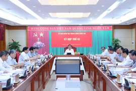 The 45th meeting of the Party Central Committee’s Inspection Commission in Hanoi on August 7 and 8 (Photo: VNA)