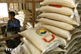 A rice store in Pekan Mundok town of Thailand (Photo: AFP/VNA)