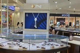 A store of Phu Nhuan Jewellery in Aeon Mall Ha Dong in Hanoi. (Photo: VNA)