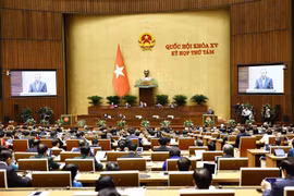 Party General Secretary and State President To Lam addresses the 8th session of the 15th-tenure National Assembly on October 21. (Photo: VNA)