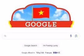 The Vietnam homepage of Google honours the 79th anniversary of the country’s National Day (September 2). (Screenshot photo)