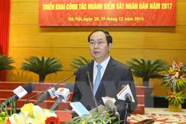 President attends procuracy sector’s year-end meeting