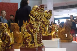 Sacred Vietnam sculptures showcased in Hanoi