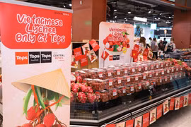 Vietnamese lychees sold at Thai supermarket