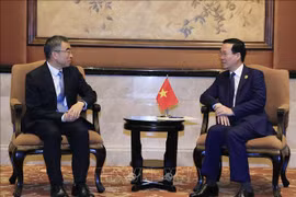 President Vo Van Thuong receives Huawei Chairman in Beijing