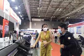 Advanced advertising equipment, technology displayed in HCM City
