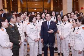 NA Chairman meets with female public security officers