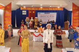 Lao, Cambodian students celebrate traditional New Year festivals in Vietnam