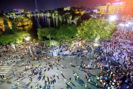 Activities in pedestrian space in Hanoi's heart suspended during Tet