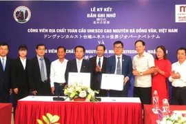 Vietnamese, Japanese geoparks sign MoU on cooperation