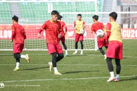 Young footballers ready for first match at 2023 Asian cup finals