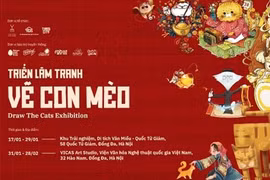 Art exhibition celebrates the Year of the Cat opens in Hanoi