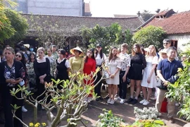 Foreign diplomats, tourists explore Vietnamese Tet at Duong Lam village