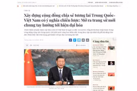 Chinese leader’s article sketches out Vietnam-China future cooperation orientations