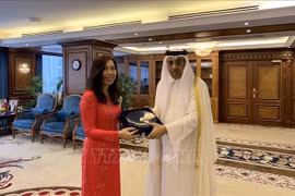 Deputy FM Le Thi Thu Hang busy in Qatar
