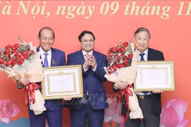 Party membership badges awarded to former Deputy PMs