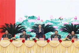 President attends national military-political conference