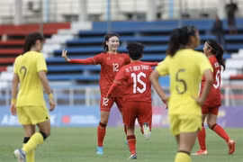 Vietnam female footballers grab 3-0 win over Malaysia at SEA Games