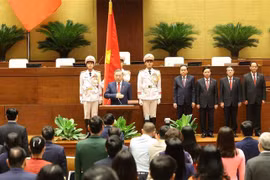 At oath-taking ceremony of President To Lam in Hanoi on May 22. (Photo: VNA)