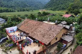 The 400sq.m house is imbued in cultural characteristics of the Tay ethnic minority group (Photo: VNA)