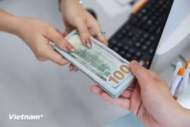 The exchange rate is rising strongly. (Photo: VietnamPlus)