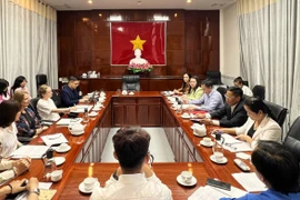 At the ceremony launching the programme on climate skills. (Photo: VNA)