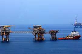 Vietsovpetro's oil rigs in Bach Ho field (Photo: VNA)