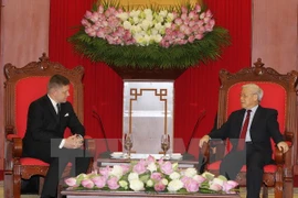 Party leader receives Slovak Prime Minister 