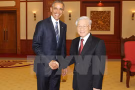 Party chief welcomes US President