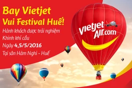 Vietjet offers passengers hot-air balloon service in Hue