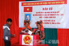 Early elections held in border communes in Lai Chau