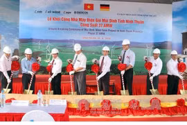Construction of wind power plant commences in Ninh Thuan