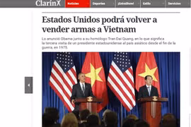 Int’l press continue to highlight Obama’s visit to Vietnam