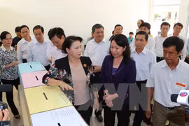 NA Chairwoman inspects election preparation in An Giang