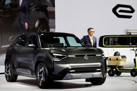 Suzuki's eVX electric vehicle at the Japan Mobility Show in Tokyo lin October 2023 (Photo: REUTERS)