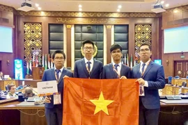 Members of Vietnam’s team at the International Olympiad in Informatics (IOI) 2024 (Photo: VietnamPlus)