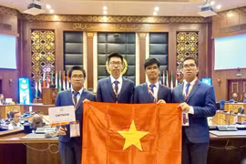 Members of Vietnam’s team at the International Olympiad in Informatics (IOI) 2024 (Photo: VietnamPlus)