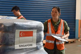 Aid shipment from Singapore’s government to natural disaster-hit areas comes (Photo: CNA)