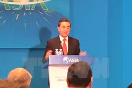 Chinese Minister of Foreign Affairs Wang Yi at the session. (Photo: VNA)