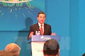 Chinese Minister of Foreign Affairs Wang Yi at the session. (Photo: VNA)