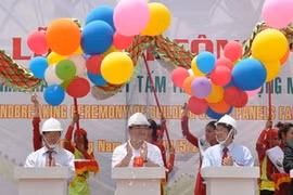 Deputy PM Hoang Trung Hai at the ground-breaking ceremony (Source: Vietnamplus)