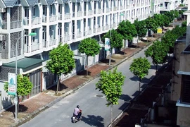 Terraced houses in Xuan Phuong Urban Area in Ha Noi's Hoai Duc District. (Photo: VNA)
