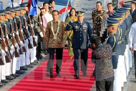 Indonesian President Joko Widodo is on his first state visit to the Philippines. (Photo: AFP/VNA)