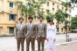 Vietnamese students join the event (Photo: VNA)