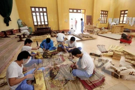 Drug users receive carpentry training (Photo: VNA)