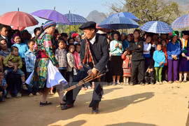 A Khen (pan pipe) performance (Photo: VNA)