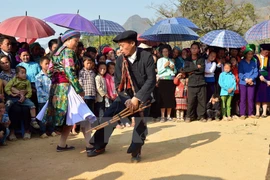 A Khen (pan pipe) performance (Photo: VNA)