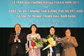 Kovalevskaya awarding ceremony (Source: VNA)