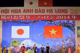 Ha Long Japanese cherry blossom festival in 2014 (Source: VNA)